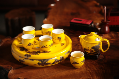 Puer tea set 8 pieces