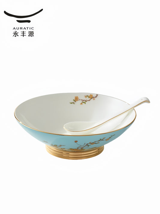 Bowl and spoon | West Lake Blue