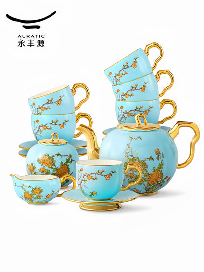 Coffee and tea set 17 | West Lake Blue