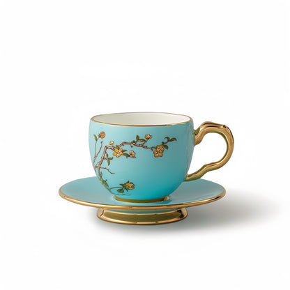 Coffee cup and saucer | West Lake Blue