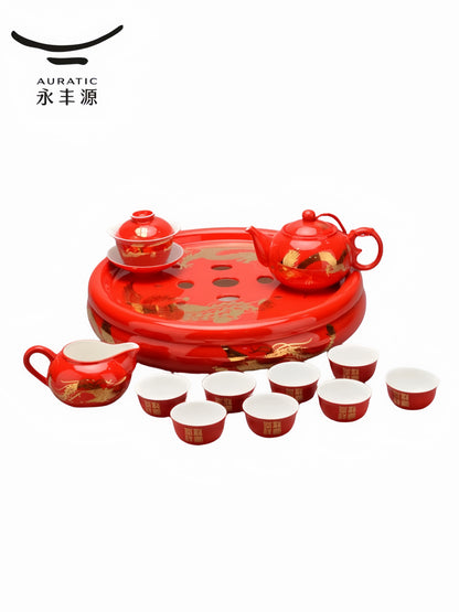 Dragon and Phoenix Tea Set 16 Pieces