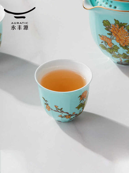 Travel tea set 4 pieces | West Lake Blue