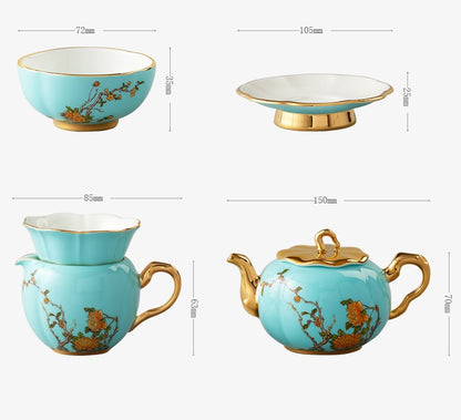 Tea set 12 pieces | West Lake Blue