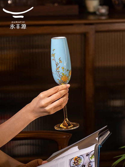 Champagne glass | West Lake Blue