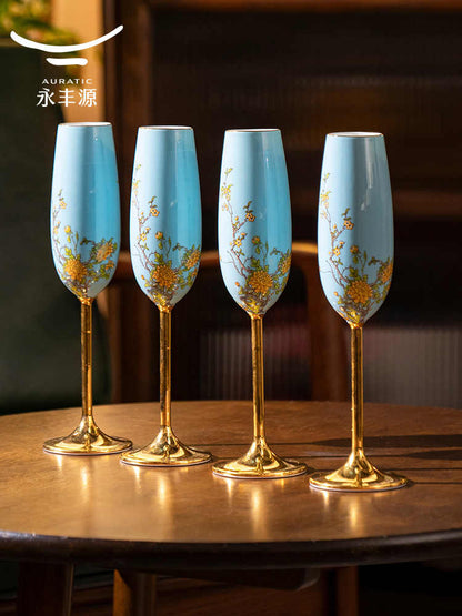 Champagne glass | West Lake Blue