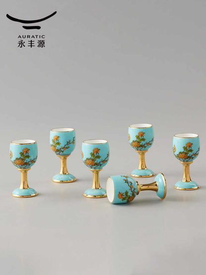 Wine set 10 pieces | West Lake Blue