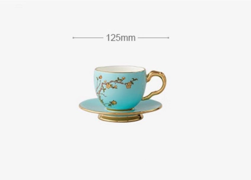 Coffee cup and saucer | West Lake Blue