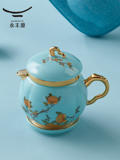 Travel tea set 7 pieces | West Lake Blue