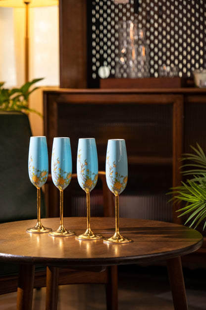 Champagne glass | West Lake Blue